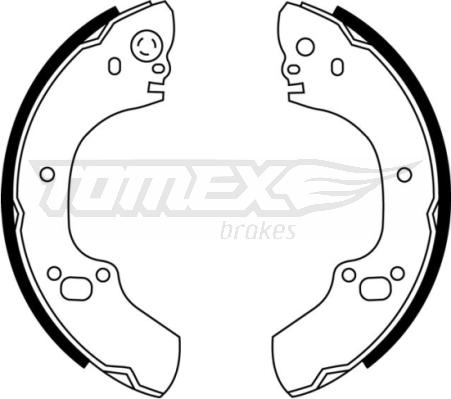 TOMEX brakes TX 22-88 - Bremžu loku komplekts www.autospares.lv