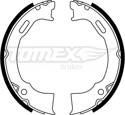 TOMEX brakes TX 22-87 - Bremžu loku komplekts www.autospares.lv