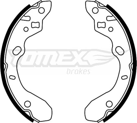 TOMEX brakes TX 22-34 - Bremžu loku komplekts www.autospares.lv