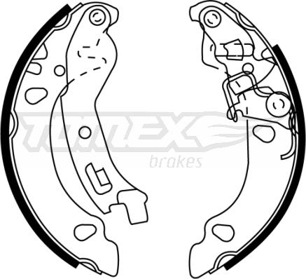 TOMEX brakes TX 22-36 - Bremžu loku komplekts www.autospares.lv