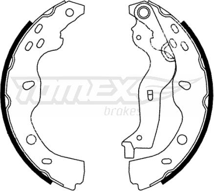 TOMEX brakes TX 22-38 - Bremžu loku komplekts autospares.lv