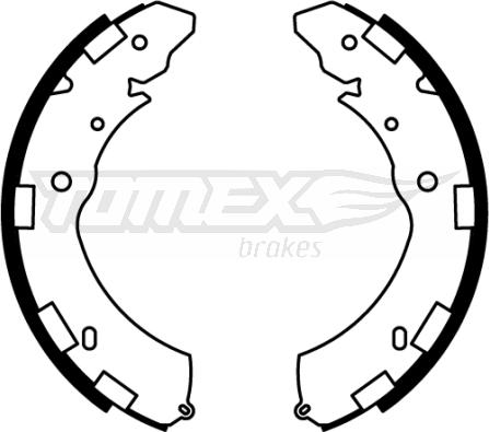 TOMEX brakes TX 22-37 - Bremžu loku komplekts www.autospares.lv