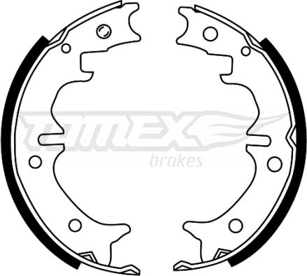 TOMEX brakes TX 22-29 - Bremžu loku komplekts www.autospares.lv