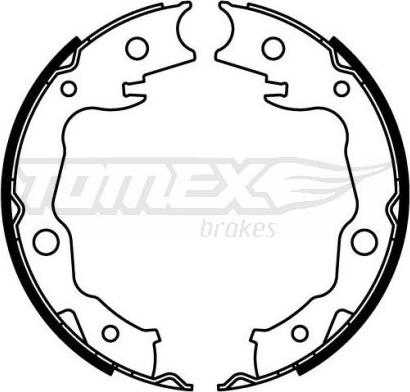 TOMEX brakes TX 22-24 - Brake Shoe Set www.autospares.lv