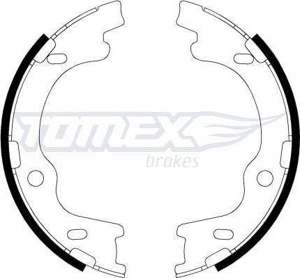 TOMEX brakes TX 22-20 - Bremžu loku komplekts www.autospares.lv