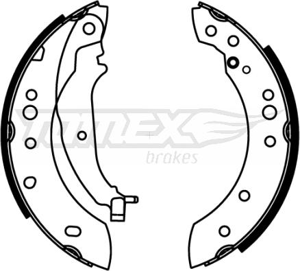 TOMEX brakes TX 22-21 - Bremžu loku komplekts www.autospares.lv