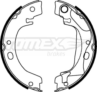 TOMEX brakes TX 22-28 - Bremžu loku komplekts www.autospares.lv