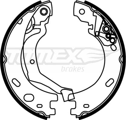 TOMEX brakes TX 22-22 - Bremžu loku komplekts www.autospares.lv