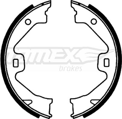 TOMEX brakes TX 22-70 - Bremžu loku komplekts www.autospares.lv