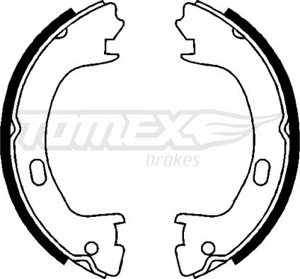 TOMEX brakes TX 22-71 - Bremžu loku komplekts www.autospares.lv