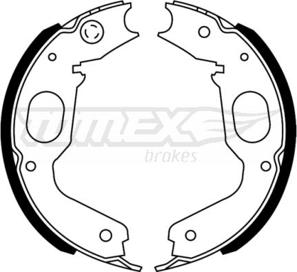 TOMEX brakes TX 22-73 - Bremžu loku komplekts www.autospares.lv