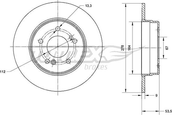 TOMEX brakes TX 70-93 - Bremžu diski www.autospares.lv