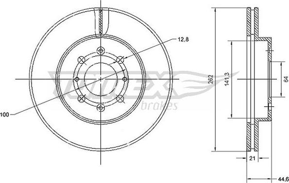 TOMEX brakes TX 70-68 - Brake Disc www.autospares.lv