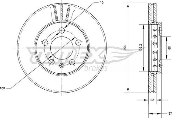 TOMEX brakes TX 70-03 - Тормозной диск www.autospares.lv