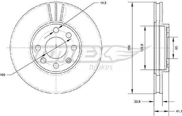 TOMEX brakes TX 70-17 - Bremžu diski www.autospares.lv