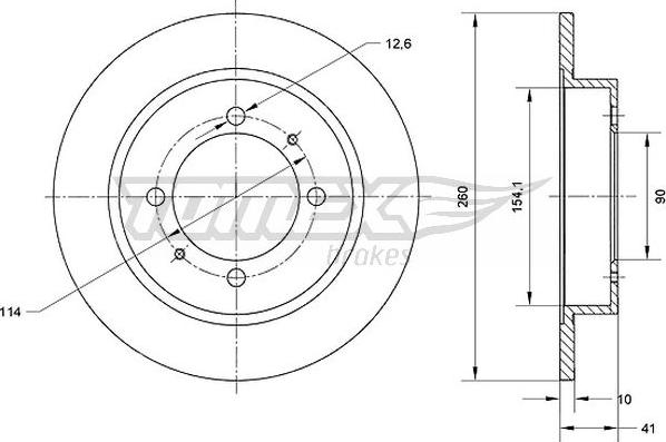 TOMEX brakes TX 70-82 - Bremžu diski www.autospares.lv