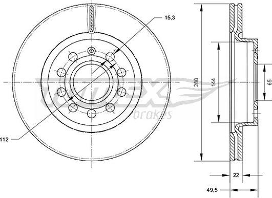 TOMEX brakes TX 70-30 - Bremžu diski www.autospares.lv