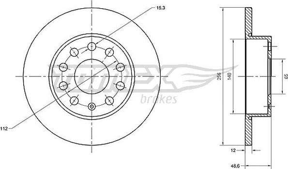 TOMEX brakes TX 70-79 - Тормозной диск www.autospares.lv