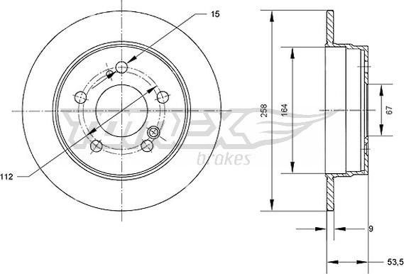 TOMEX brakes TX 71-01 - Bremžu diski www.autospares.lv