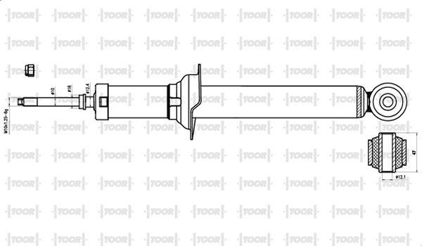 TOOR SG59050 - Amortizators autospares.lv