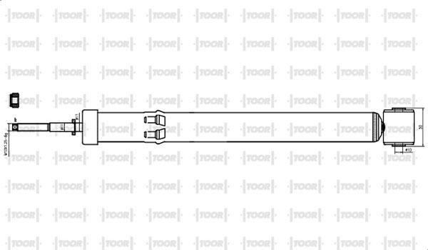 TOOR SG59080 - Shock Absorber www.autospares.lv