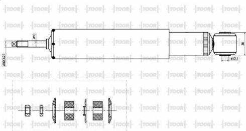 TOOR SG54010 - Amortizators www.autospares.lv