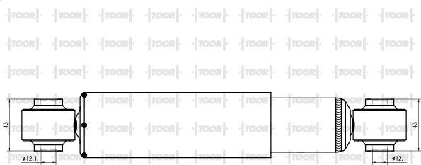 TOOR SG54070 - Amortizators autospares.lv