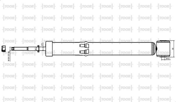 TOOR SG54160 - Amortizators autospares.lv