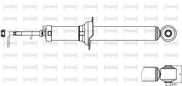 TOOR SG54120 - Amortizators autospares.lv