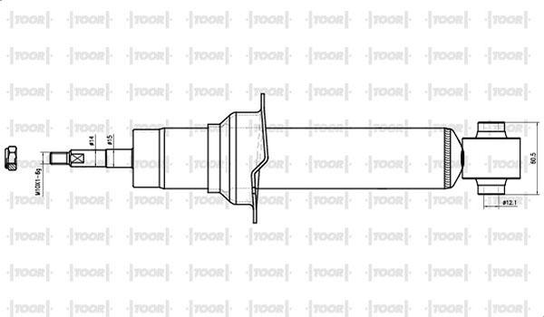 TOOR SG54840 - Amortizators www.autospares.lv