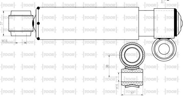 TOOR SG50680 - Amortizators www.autospares.lv