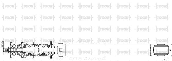 TOOR SG50820 - Shock Absorber www.autospares.lv