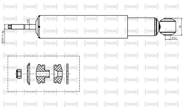 TOOR SG50760 - Amortizators autospares.lv