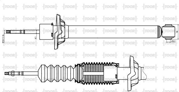 TOOR SG50720 - Amortizators autospares.lv