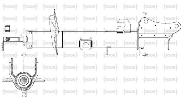 TOOR SG51110 - Amortizators www.autospares.lv