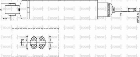 TOOR SG58500 - Amortizators autospares.lv