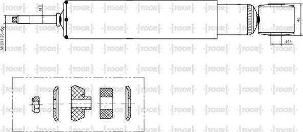 TOOR SG58530 - Amortizators www.autospares.lv