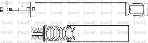 TOOR SG58680 - Amortizators www.autospares.lv