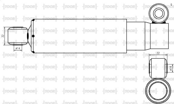 TOOR SG53100 - Amortizators autospares.lv