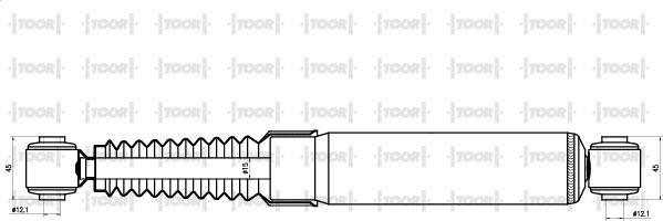 TOOR SG53130 - Shock Absorber www.autospares.lv