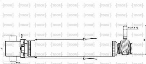 TOOR SG53890 - Shock Absorber www.autospares.lv