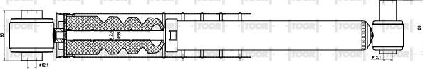 TOOR SG53840 - Shock Absorber www.autospares.lv