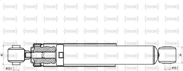 TOOR SG53820 - Shock Absorber www.autospares.lv