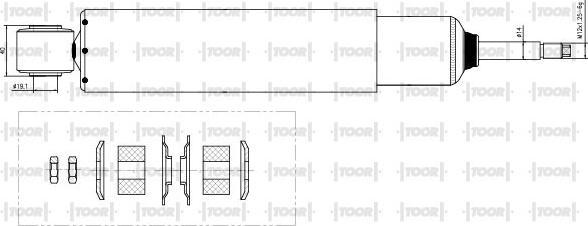 TOOR SG53380 - Amortizators autospares.lv