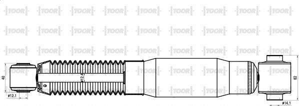 TOOR SG53750 - Amortizators autospares.lv