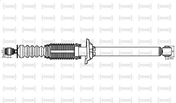 TOOR SG57730 - Shock Absorber www.autospares.lv