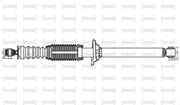 TOOR SG57720 - Amortizators www.autospares.lv