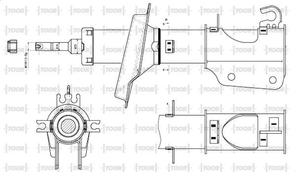 TOOR SG14480 - Амортизатор www.autospares.lv