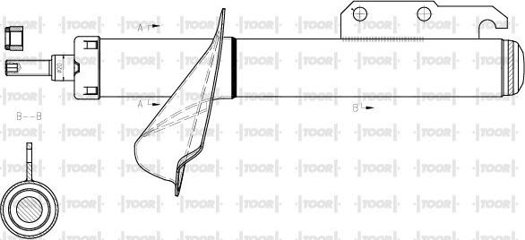 TOOR SG14470 - Amortizators autospares.lv