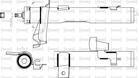 TOOR SG14031 - Amortizators www.autospares.lv